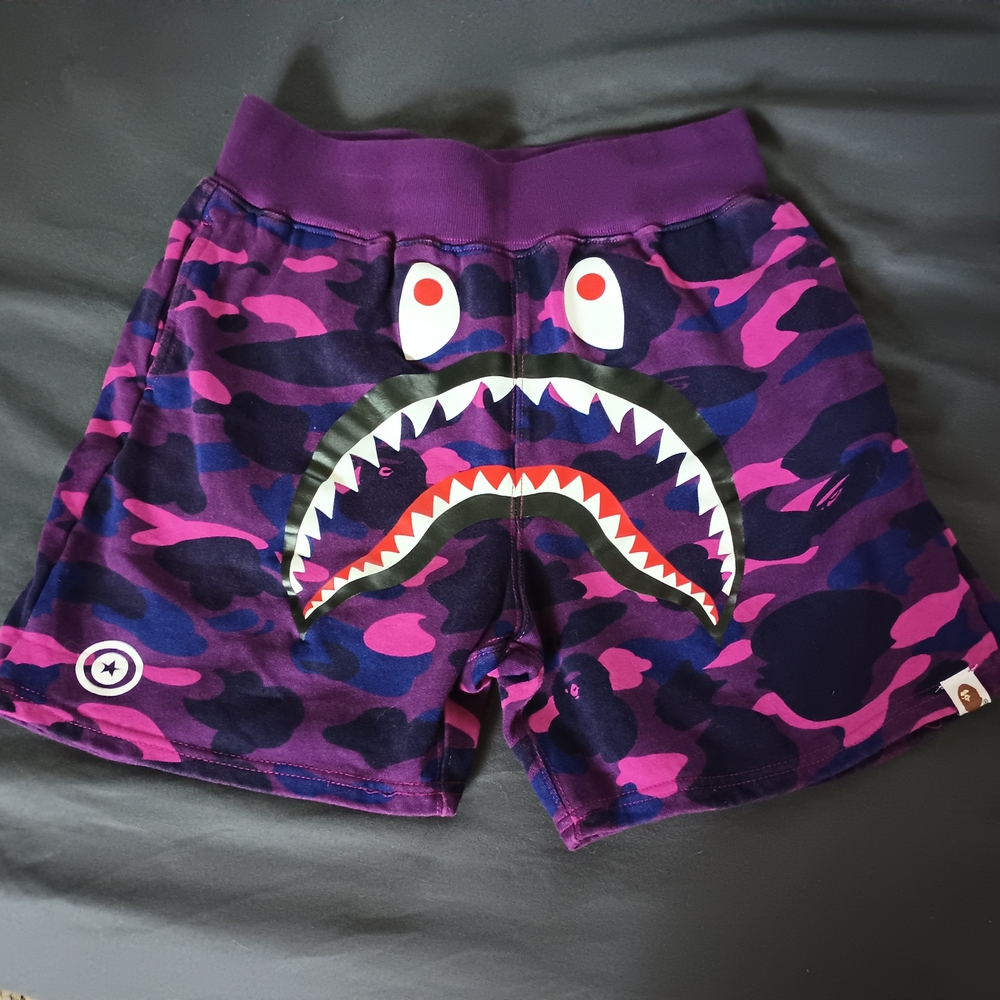 Bape Purple Pink Camo Urban Shorts